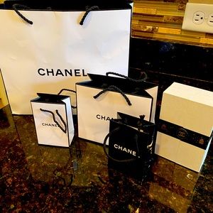 Authentic Chanel Shopping Bags and Little box